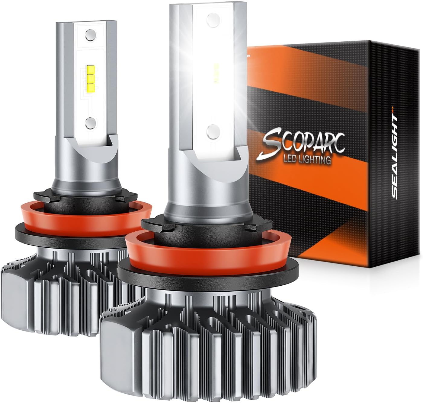 SEALIGHT H11/H8/H9 Light Bulbs for Superior Visibility