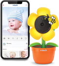 VTech RM9751 Yellow Daisy Smart WiFi Baby Camera - Clear 1080p Monitor