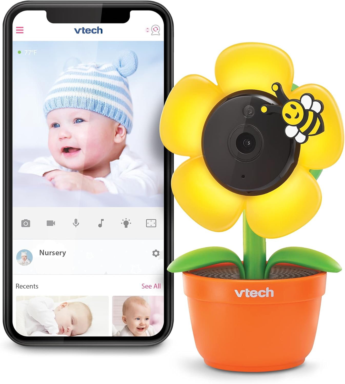 VTech Smart Baby Cam: Full HD, Privacy Mode, Night Vision