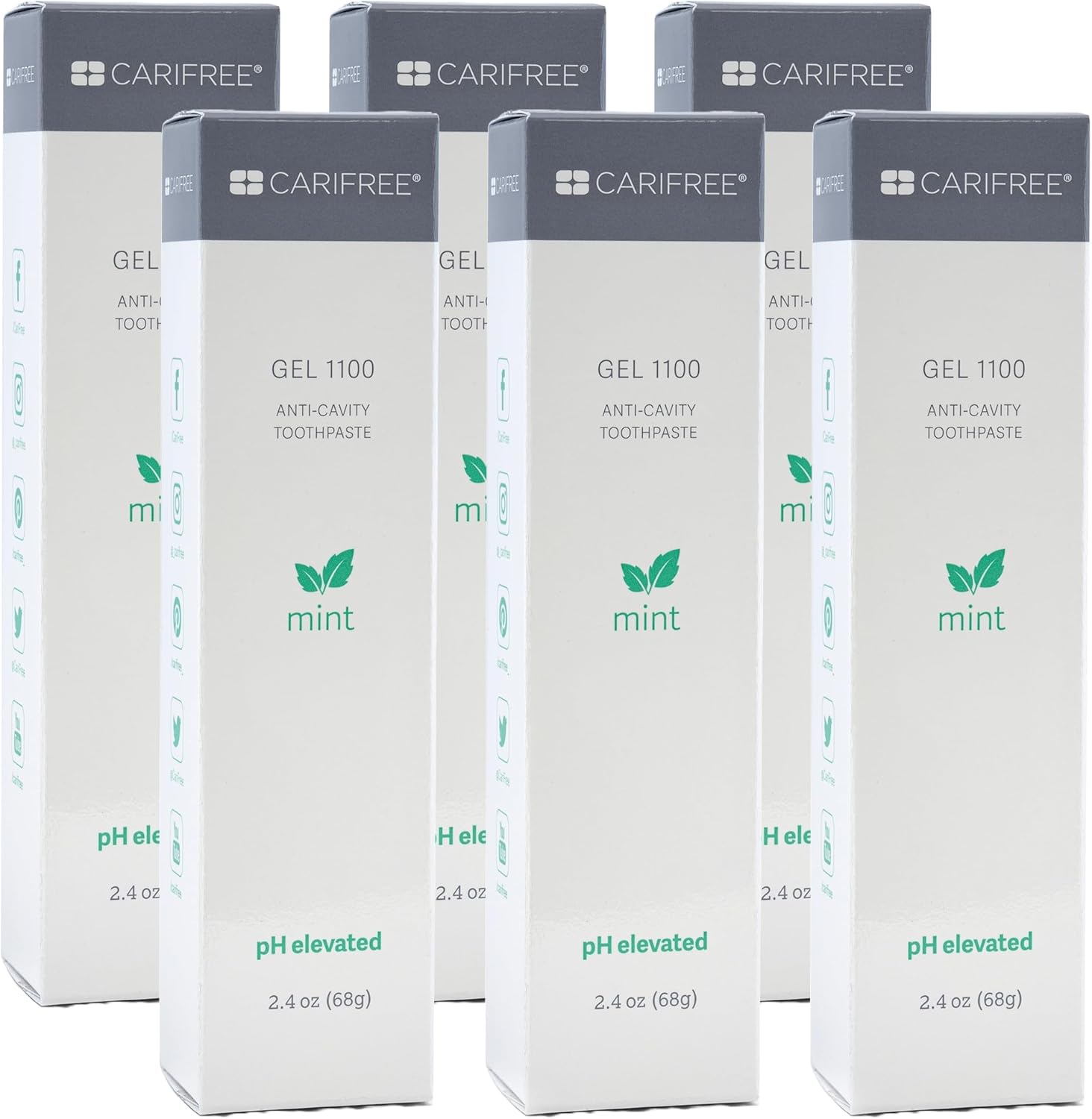 CariFree Gel 1100 Mint Toothpaste for Cavity Prevention and Protection