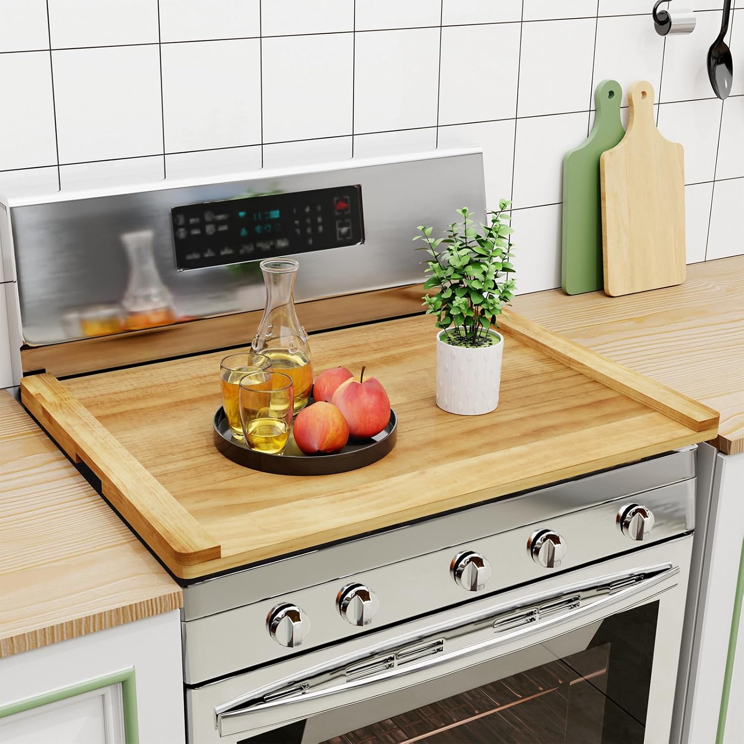 Noodle Board Stove Top Cover for Electric and Gas Stoves