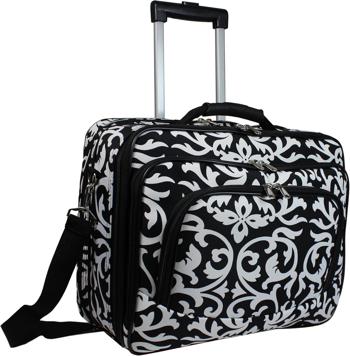 World Traveler 17-Inch Laptop Briefcase with Rolling Wheels