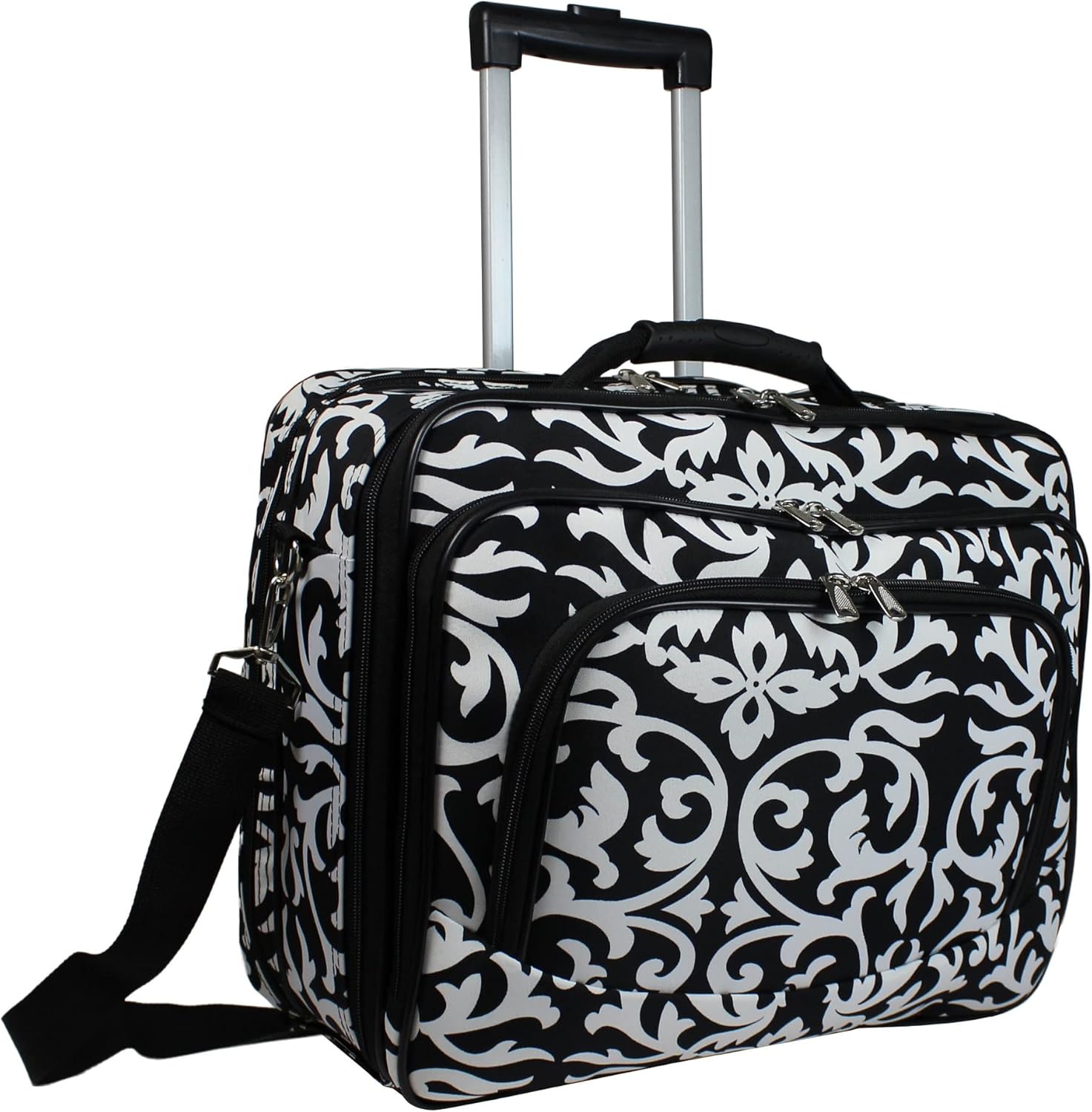 World Traveler 17-Inch Laptop Briefcase with Rolling Wheels