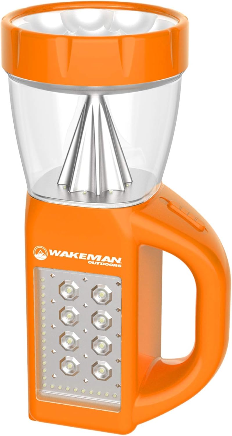 Wakeman 3-in-1 Lantern Flashlight - Portable Light Combo for Outdoor Adventures