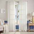 Yellow and White Striped Curtains 96 in Length - Light Filtering