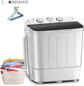 Portable Mini Twin Tub 18lbs Washing Machine - Compact Washer
