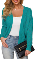 Women's Lightweight Open Front Cardigan (S-2X) - Breathable Layer