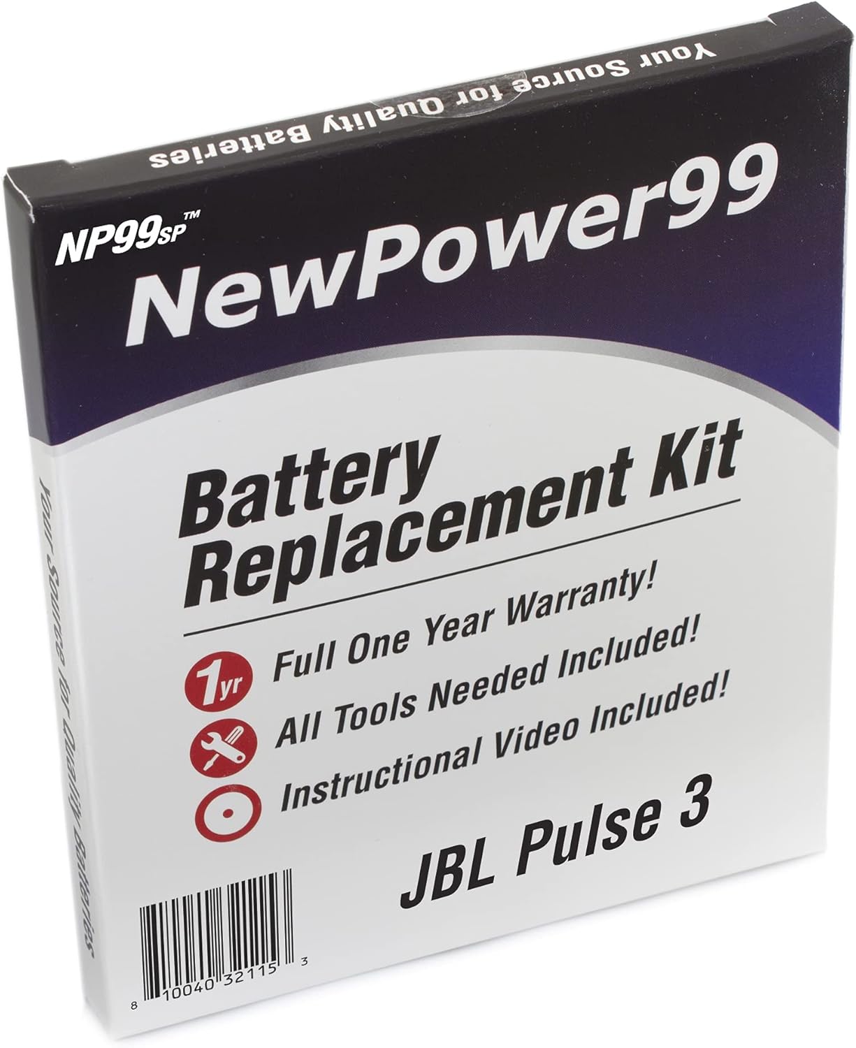 NP99sp Battery Kit for JBL Pulse 3 Speaker - Complete Replacement