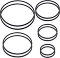 10PCS Fish Feeding Rings, 5 Sizes Oval Floating Plant Barriers - Keeps
