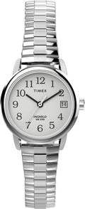 Timex Easy Reader Watch for Women - Clear Dial, Everyday Wear