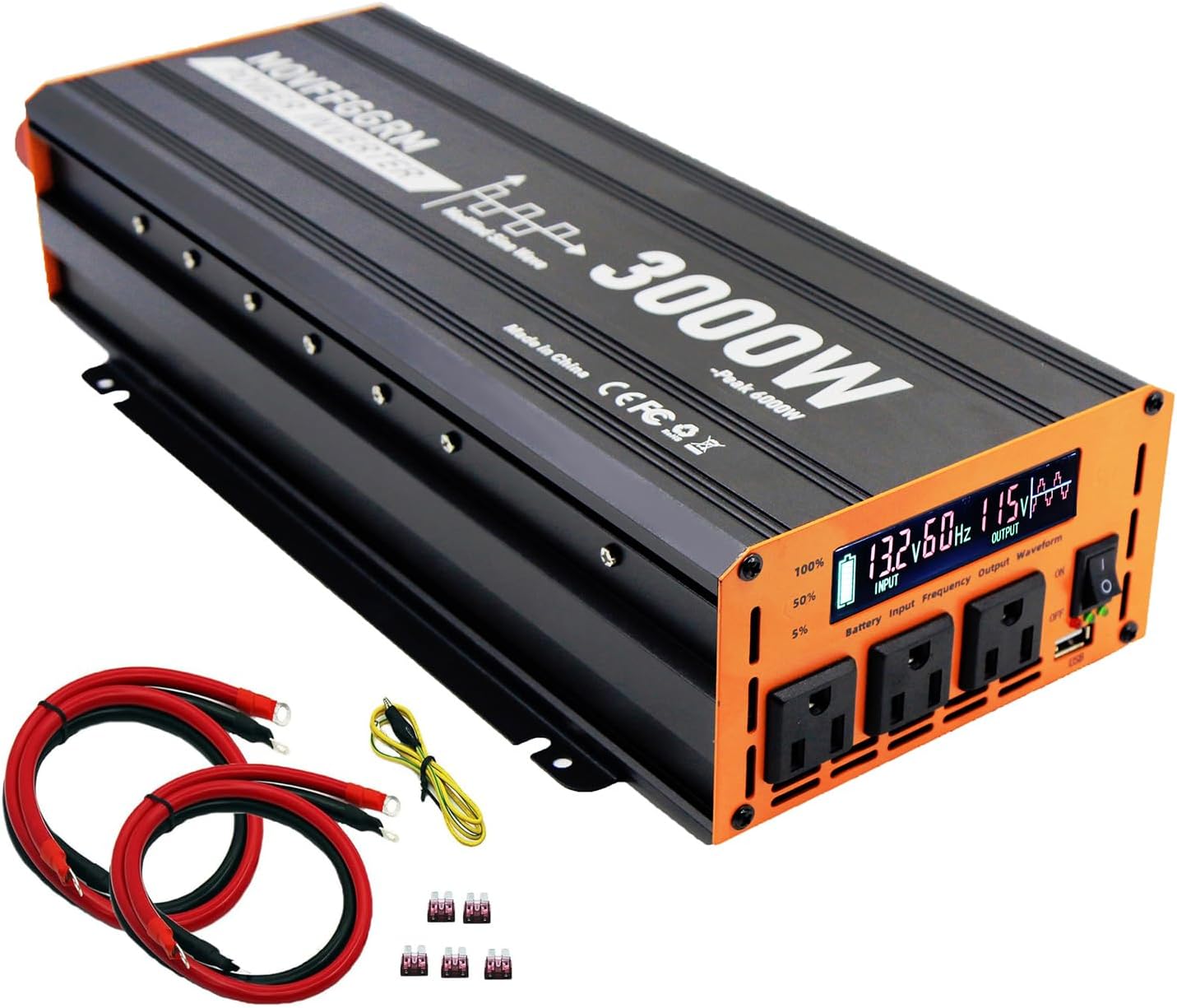 3000 Watt Power Inverter Converter for Car Truck RV Use