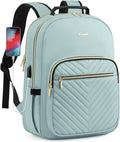 LOVEVOOK Laptop Backpack Purse for Women, Mint Green - Fit 15.6in