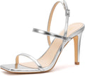 Women's Strappy Square Toe High Heeled Sandals - 9cm Comfort