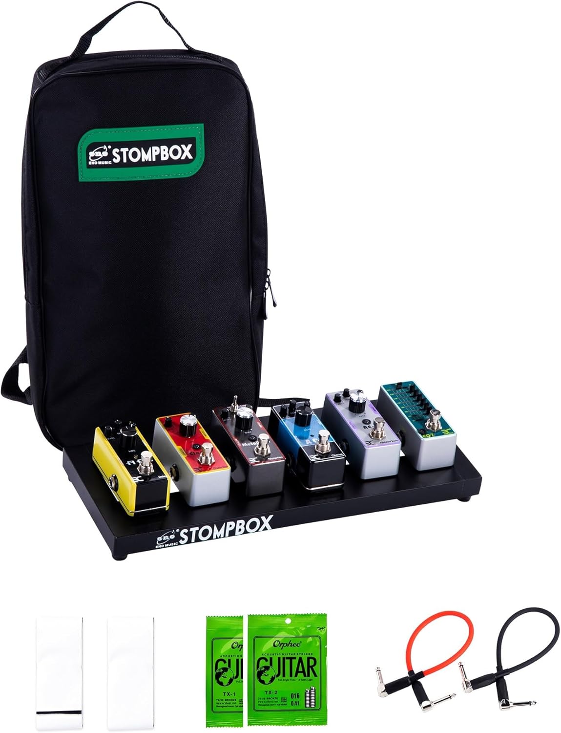 ENO MUSIC Stompbox Portable Aluminum Alloy Guitar Pedal Board