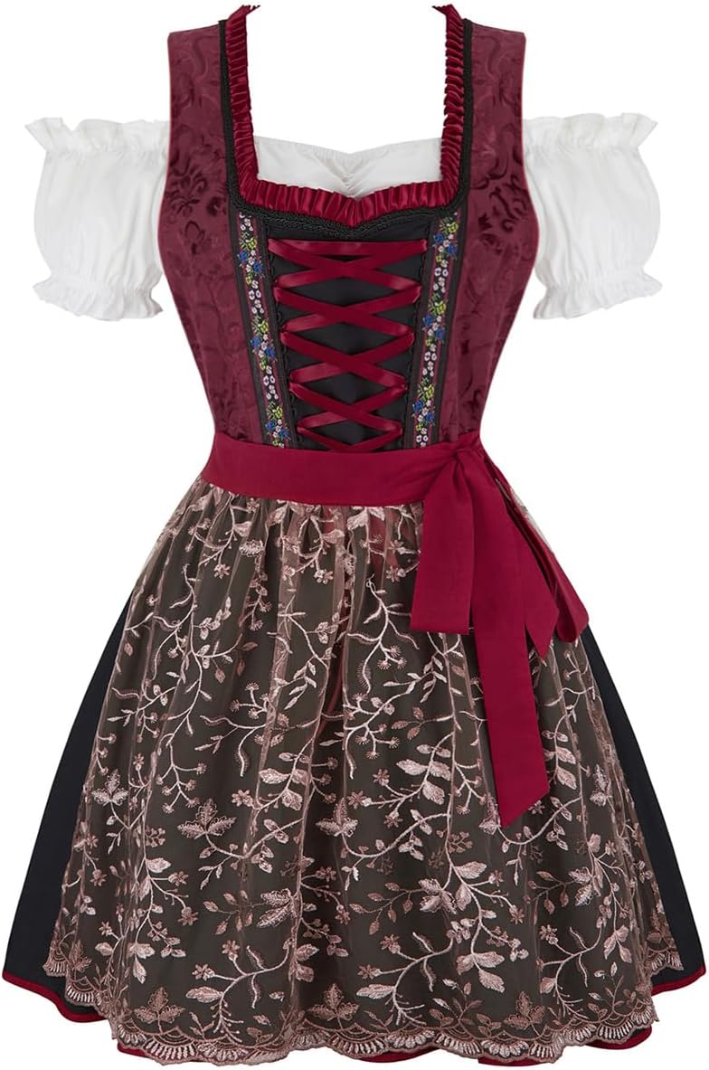 Lehauya Oktoberfest Outfits Women Dirndl for Themed Parties