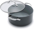 GreenPan Valencia Pro 5QT Stock Pot - Durable Ceramic Nonstick