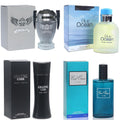 Men's Cologne Gift Set Quartet - Four 3.4 Fl Oz Luxury Scents