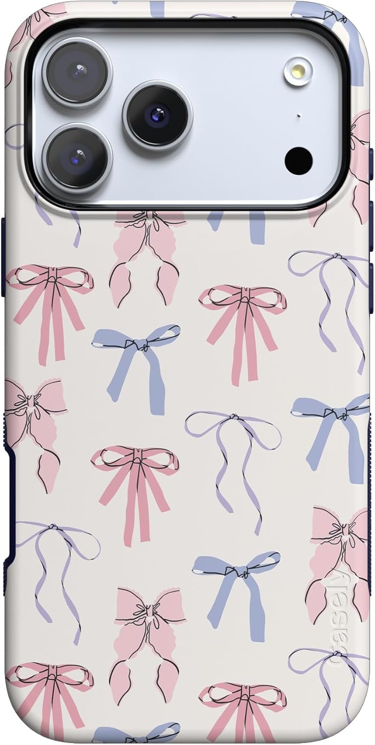 Casely iPhone 17 Pro Case with Pastel Bows for Bold Protection