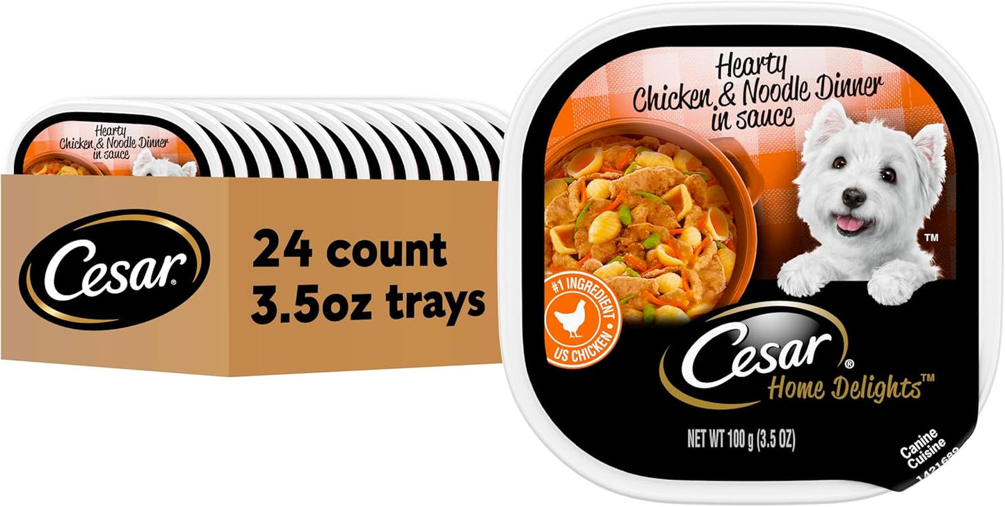Cesar Home Delights Hearty Chicken & Noodle Dinner for Dogs