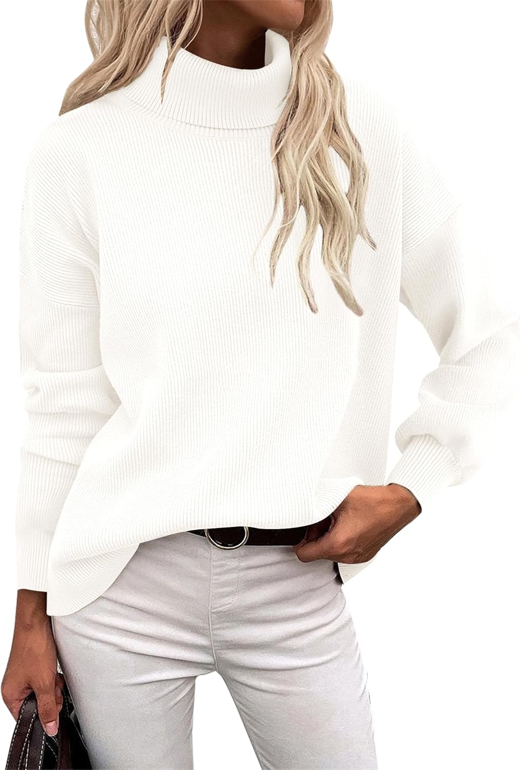 Zeagoo Women's Turtleneck Sweater for Fall Winter Fashion
