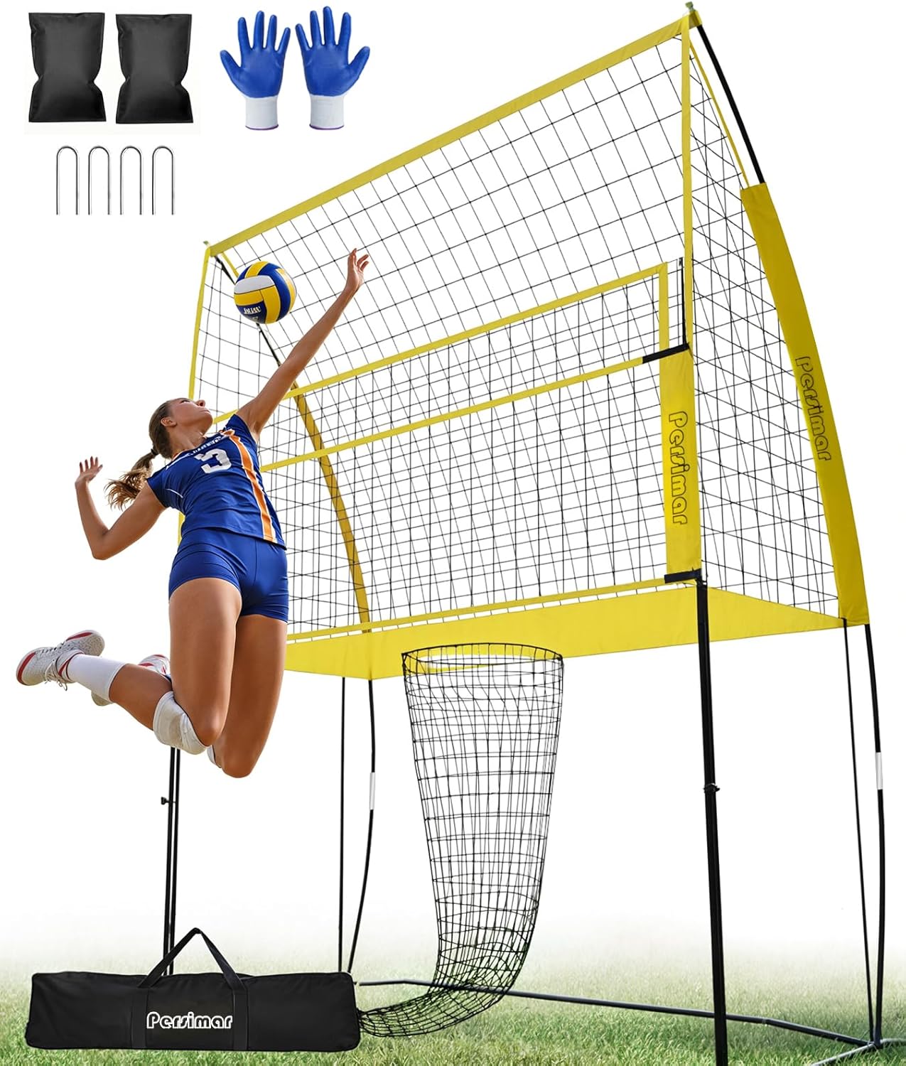 Volleyball Training Net System for Skills Improvement & Practice