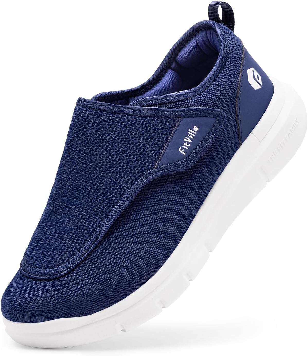 FitVille Diabetic Shoes for Men - Extra Wide Slip-on Comfort