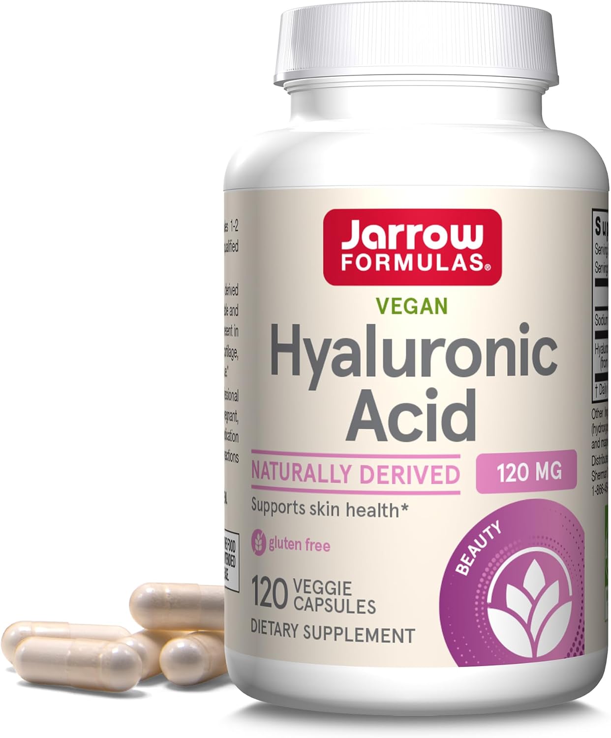 Hyaluronic Acid 120 mg Supplement for Skin Health Support