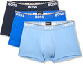 BOSS Men's 3-Pack Multi Color Bold Logo Trunks (Style XXVW)