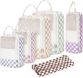 Compression Packing Cubes for Travel Women & Kids - 6 Piece Carry-On