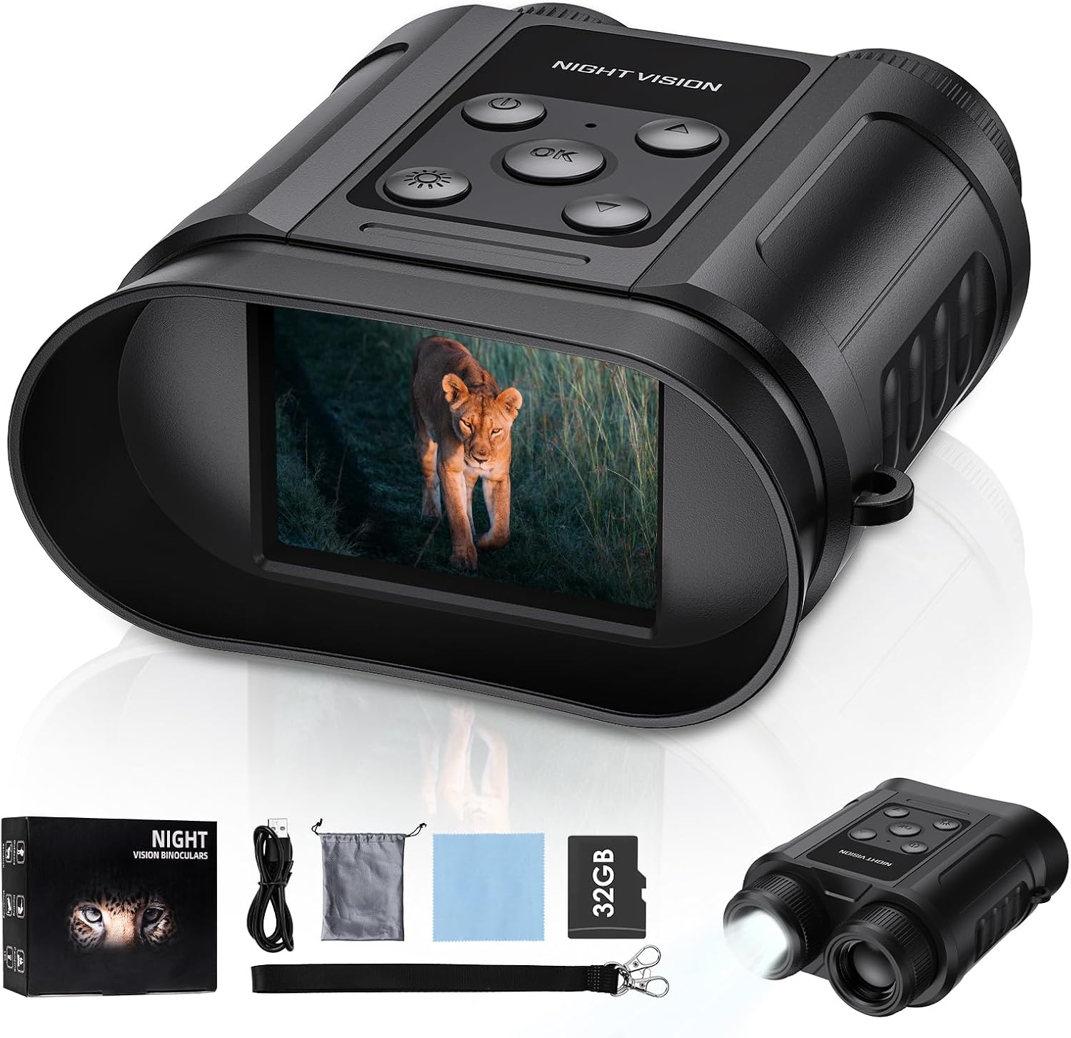 Compact Night Vision Goggles for Wildlife Watching and More