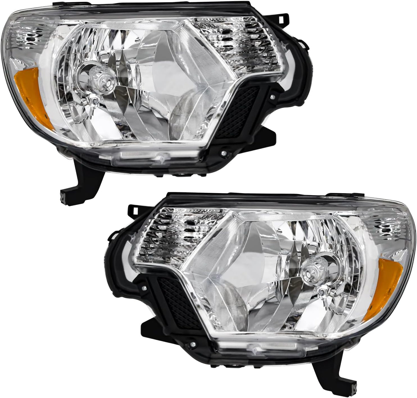 Compatible 2012 2015 Toyota Tacoma Headlights with Chrome Housing