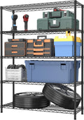 5 Tier Adjustable Storage Shelves Heavy Duty Metal Utility Shelf