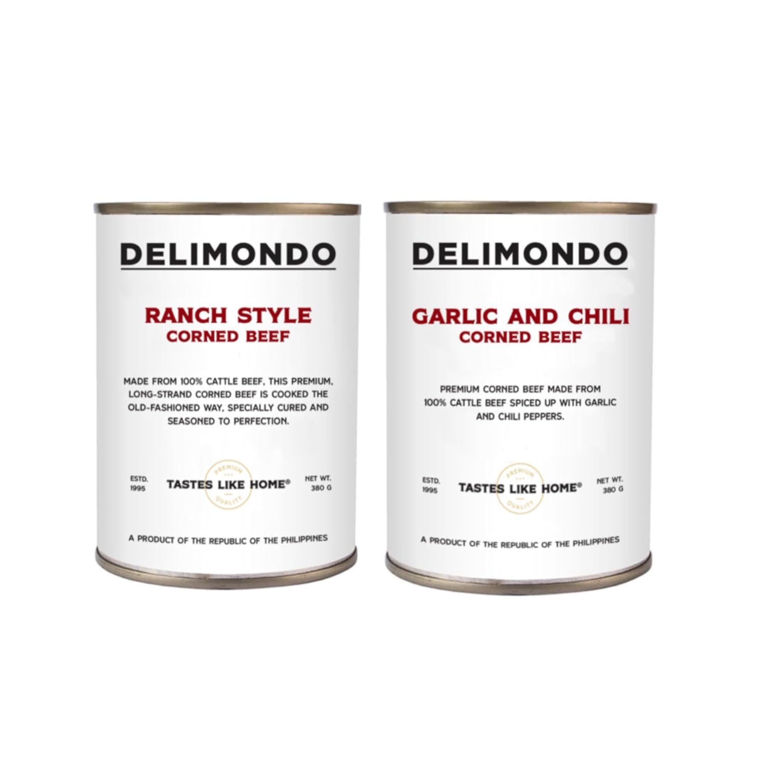 Delimondo Corned Beef - 2 Cans, Ranch Style & Garlic Chili