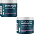 Glycolic Acid 20% Resurfacing Pads for Face & Body Care