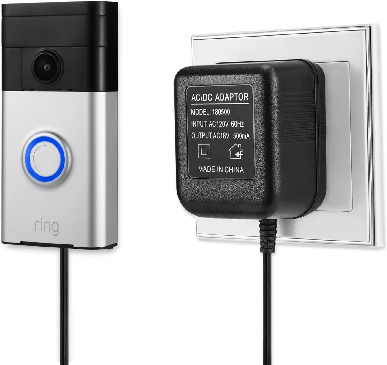 Wasserstein Power Adapter for Ring & Smart Doorbells