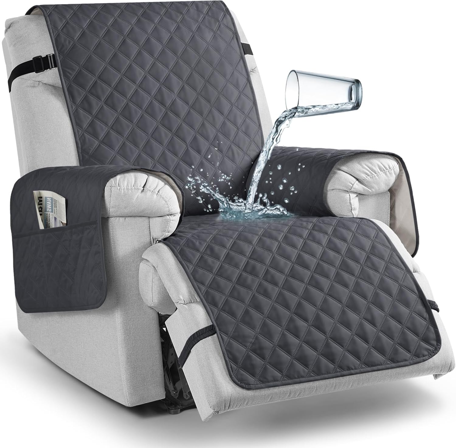TAOCOCO Non-Slip Recliner Chair Cover for Small Recliners