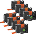 GREENCYCLE Compatible TZe-B51 1 in Black on Fluorescent Orange