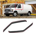 in-Channel Window Visors for 2007-2014 Ford E-Series - Dark Smoke