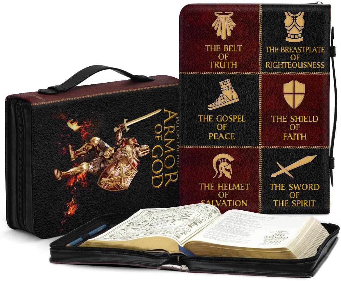 Leather Bible Cover for Men - Personalized Christian Gifts