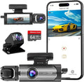 Dash Camera Front and Inside 3.16in 1080P Dash Cam - Dual View Safety