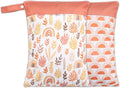 Wet Dry Bags for Baby Cloth Diapers & Pump Parts - Double Pocket
