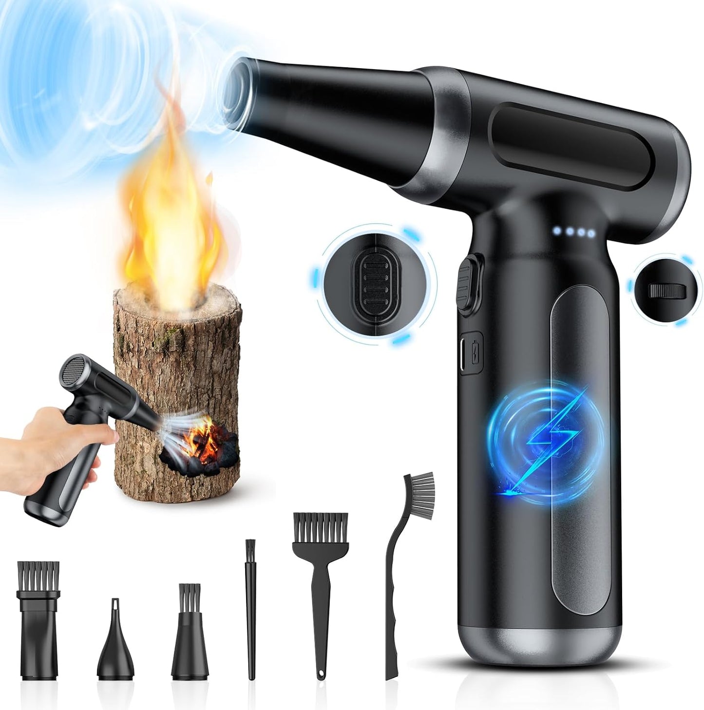 Electric Compressed Air Duster for Efficient Dust Cleaning
