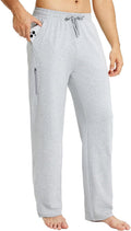 BALEAF Men's Cotton Yoga Sweatpants for Comfort and Ease