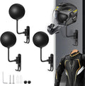 Motorcycle Helmet Rack Wall Mount 180 Degree Rotation - Space-Saving