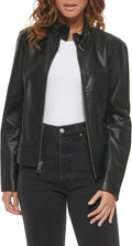 Levi's womens Faux Leather Motocross Racer Jacket - Chic Everyday