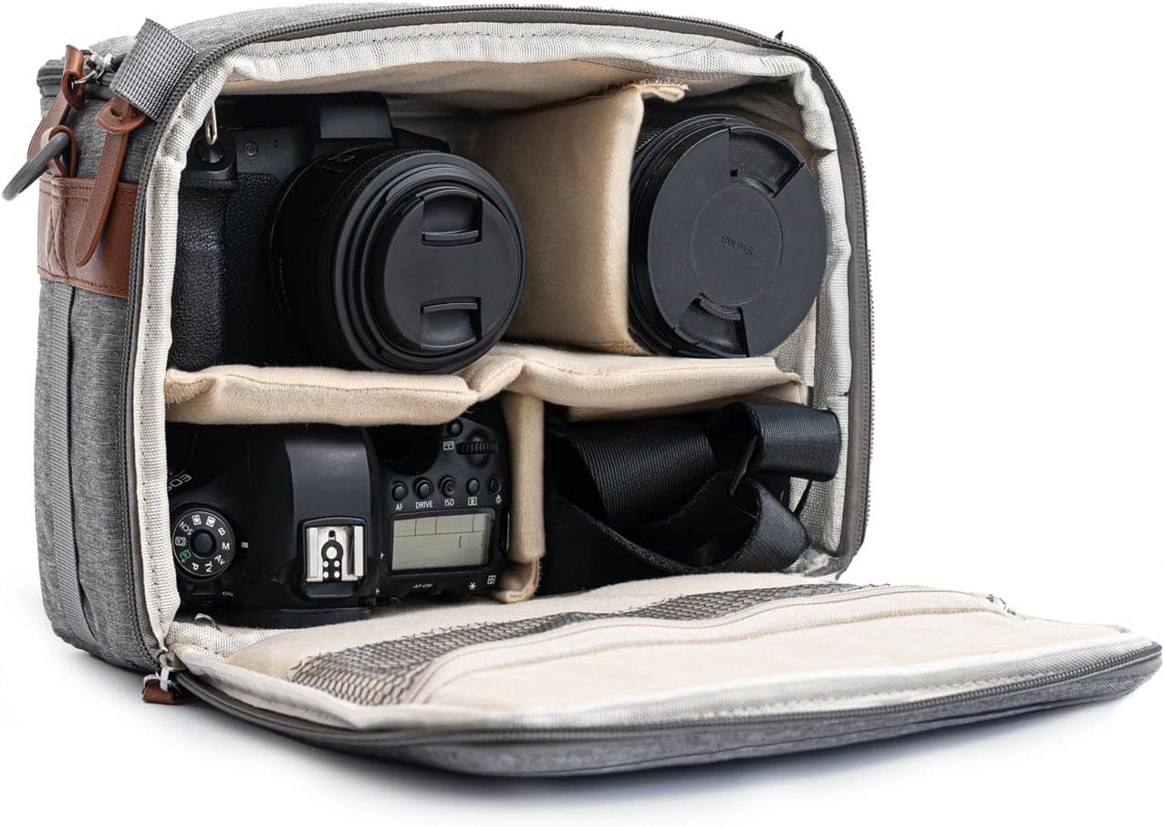 Camera Bag for Digital DSLR SLR - Waterproof Travel Organizer