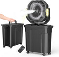 Portable Misting Bucket Fan with Remote Control for Outdoors