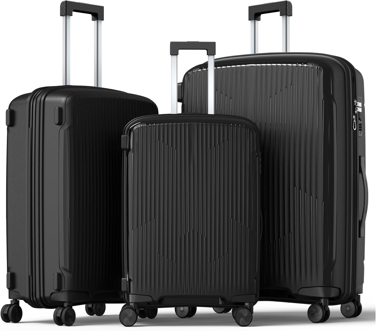 Nazhura Luggage Set: 3-Piece Hardside Suitcase Collection