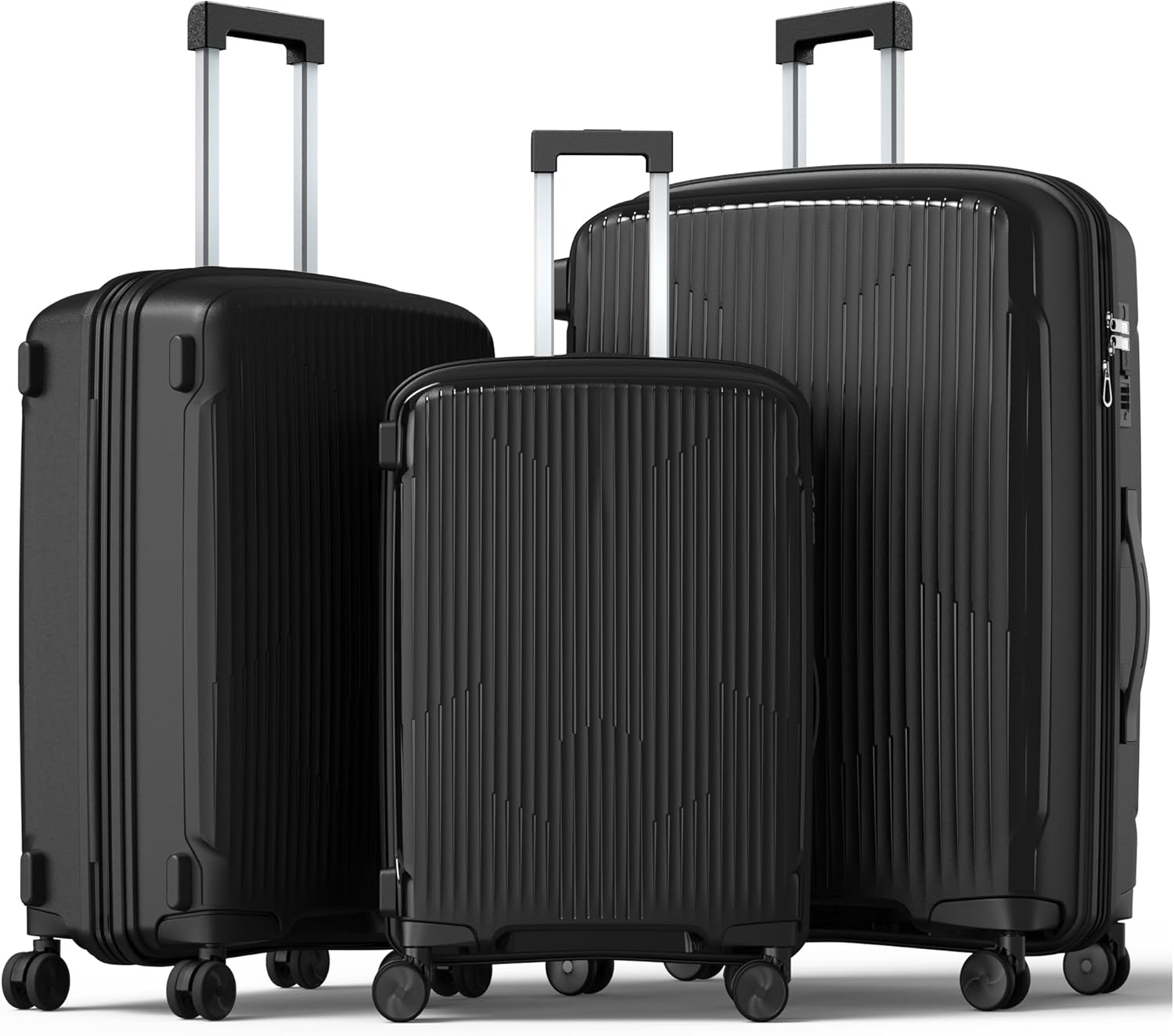Nazhura Luggage Set: 3-Piece Hardside Suitcase Collection