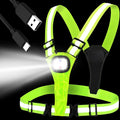LED Reflective Running Vest - Rechargeable High Visibility Gear
